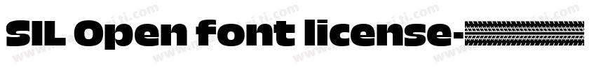 SIL Open font license字体转换